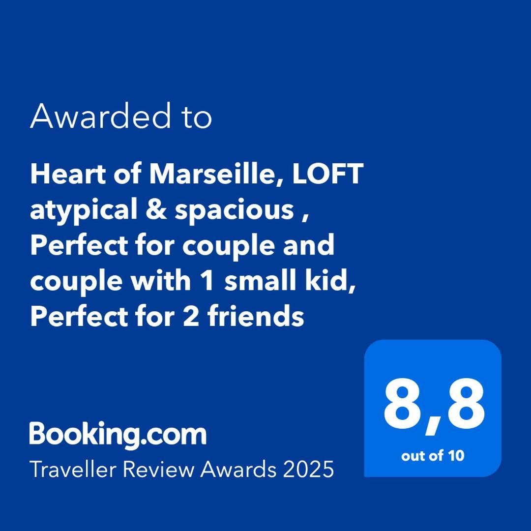 Heart Of Marseille, Loft Atypical & Spacious , Perfect For Couple And Couple With 1 Small Kid, Perfect For 2 Friends Extérieur photo